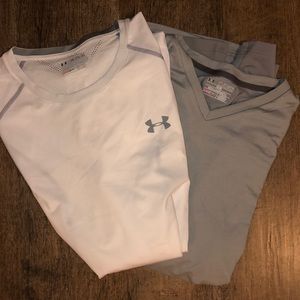 2 men’s 2XL under armour shirts